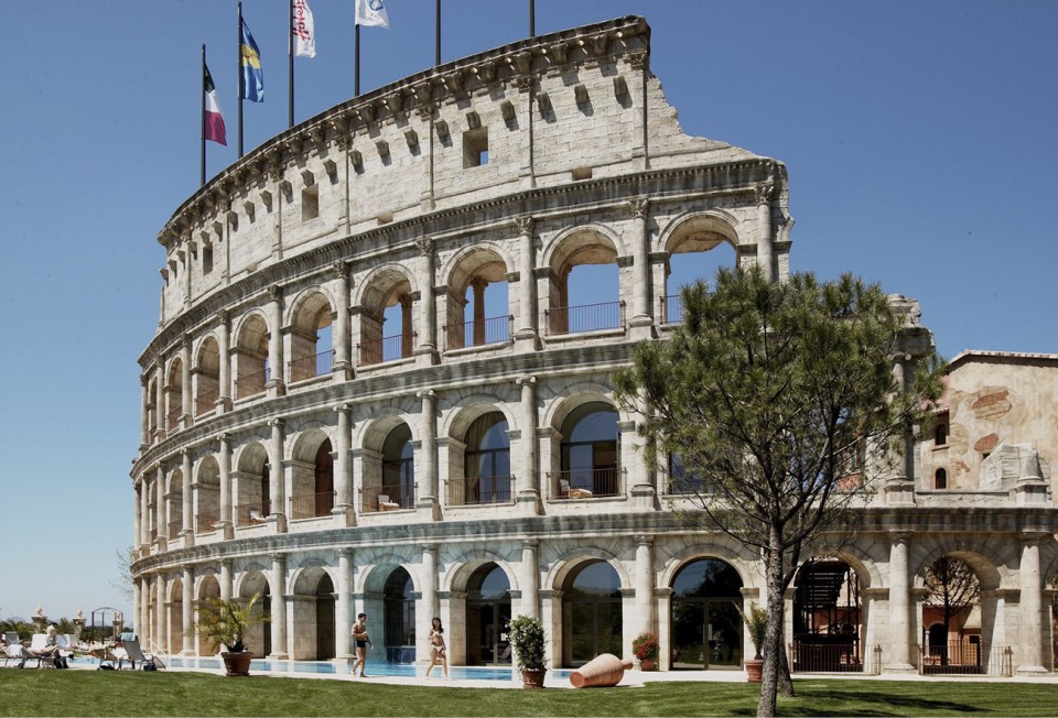  Europa's five hotels are themed - sleep like a Roman at this Italian piazza-style accommodation