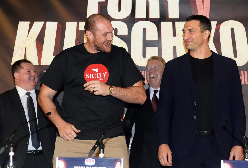  Fury and Klitschko are set for a heated re-match after the Brit took his world title