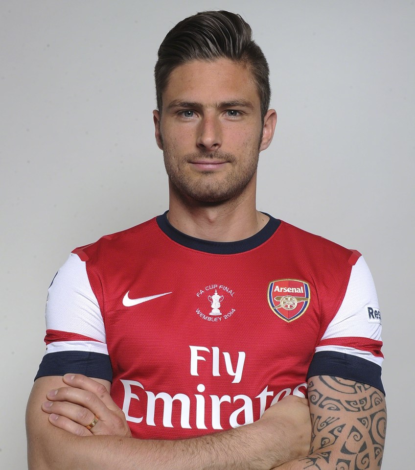  Ooh la la! It's not hard to see why Olivier Giroud was voted the hottest Premier League player last year