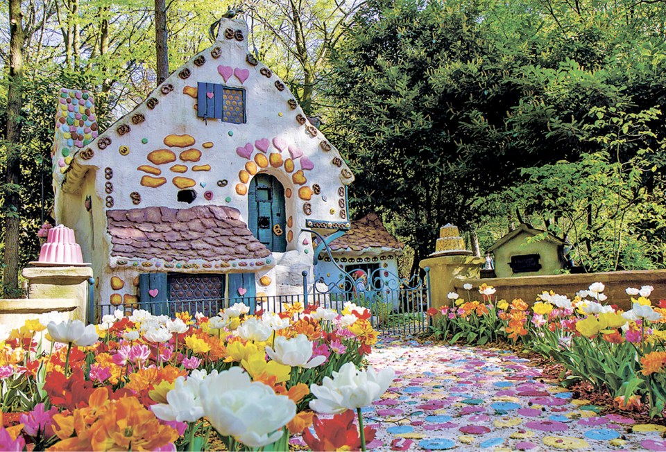  Efteling park is filled with magical installation such as this life-like Hansel and Gretel cottage