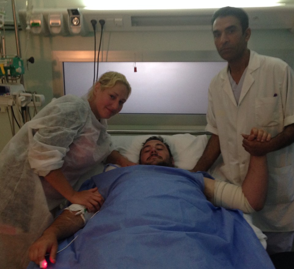  When Saera went to hospital she discovered Mat had been in surgery to have a bullet removed from his chest