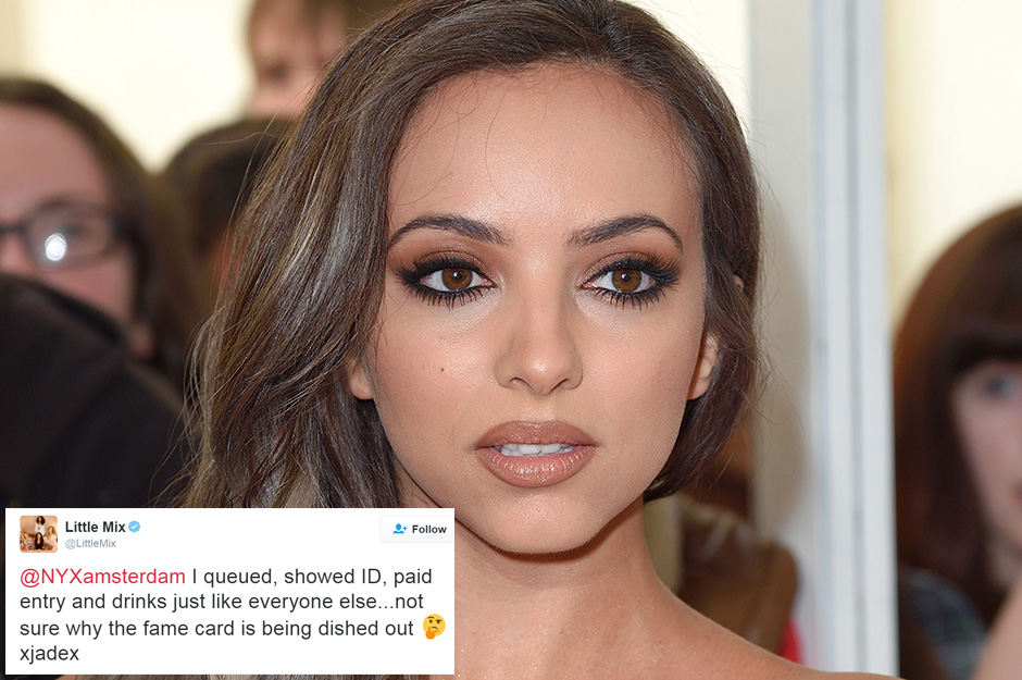  Jade has started a Twitter war with a club in Amsterdam