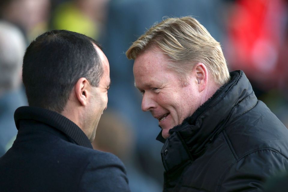  Ronald Koeman will take over from Roberto Martinez who was sacked in May