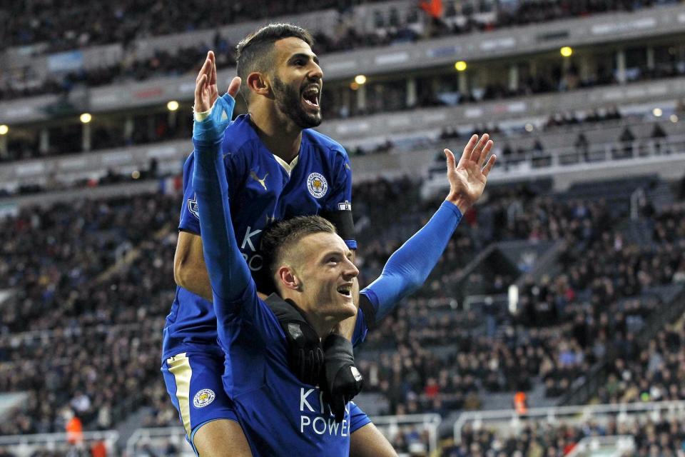  Jamie Vardy and Riyad Mahrez were the stand-out players for Leicester