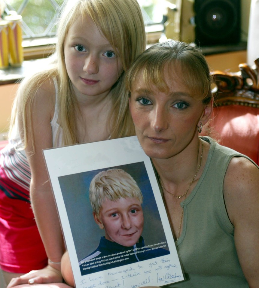  Leigh-Anna, seen here with mum Kerry, was involved in the media campaign to find Ben, appearing on TV shows and in Greek courts as a child