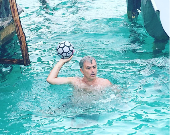  Manchester United manager Jose Mourinho has been holiday