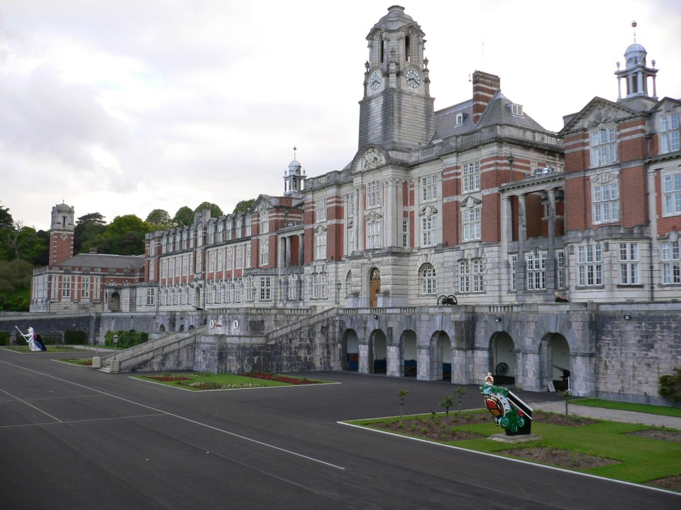  Boozy ... Britannia Royal Naval College, where ball took place