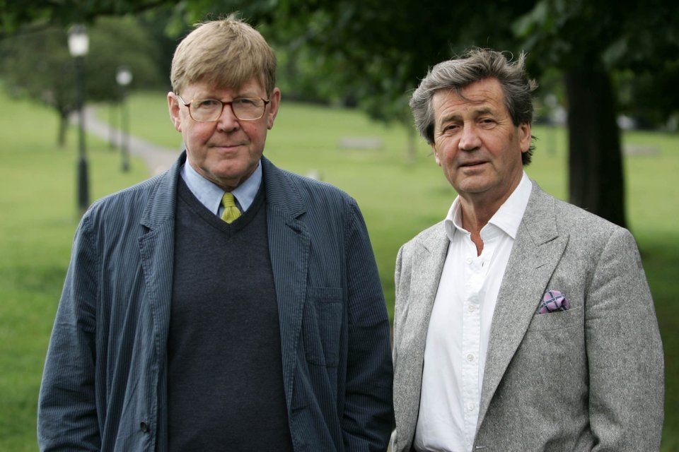  ITV show ... Bennett with Bragg (right) on The South Bank Show