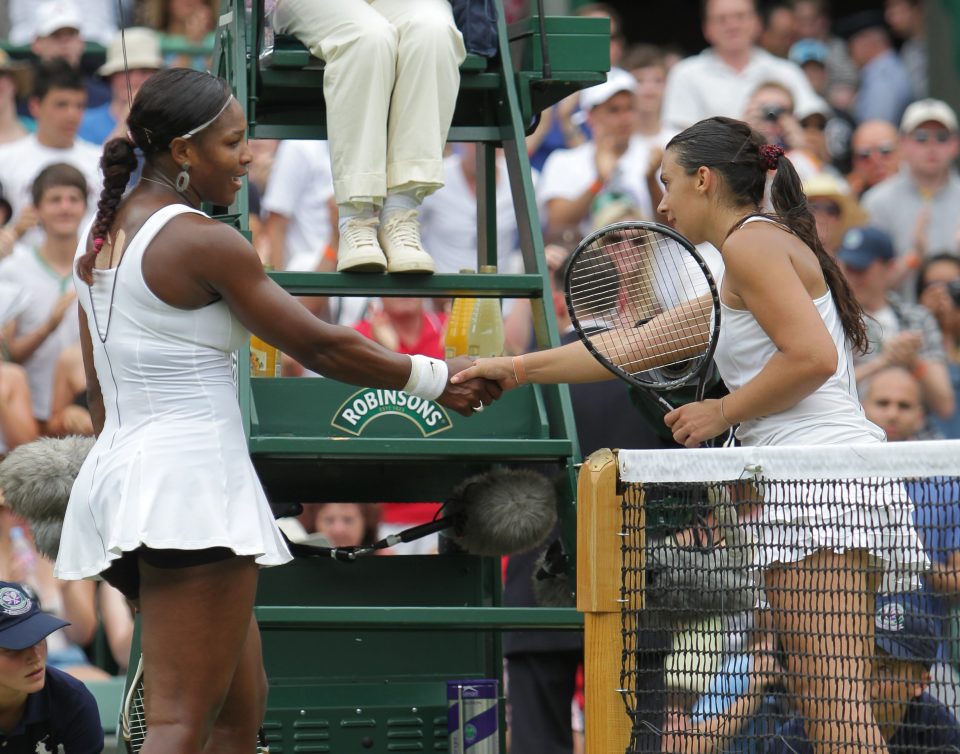  From rivals to friends. . . Marion and Serena