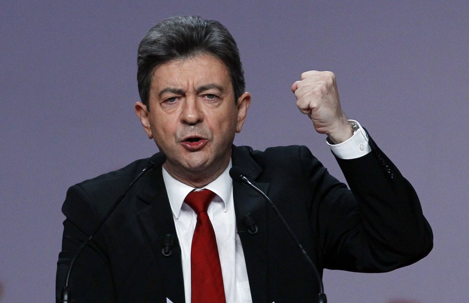  Far left presidential candidate Jean Luc Melenchon aid English can no longer be the 'third working language of the European Parliament'