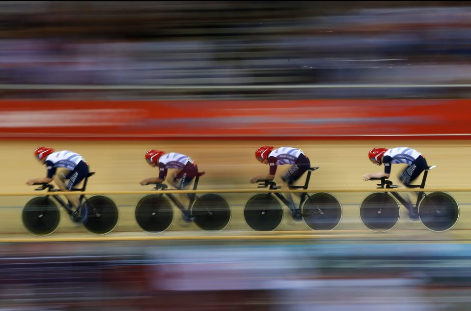 Team GB rode unbranded bikes at the London 2012 Games