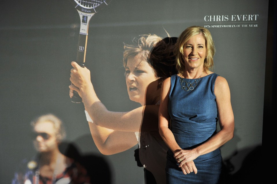  Tennis player and former Sportswoman of the Year Chris Evert worries the pressure of becoming the greatest female player ever is affecting Serena Williams