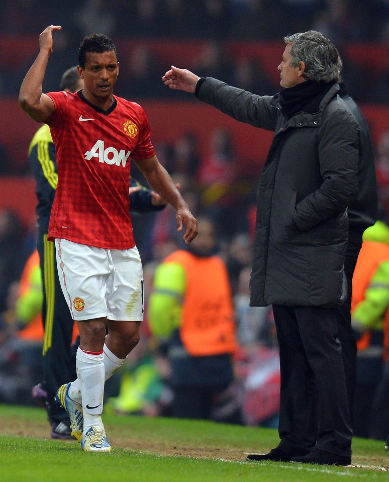  Nani reacts as he is sent off for Manchester United in their 2-1 defeat against Jose Mourinho's Real Madrid in the Champions League in March 2013