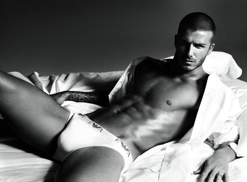  David Beckham is well known for his underwear modelling