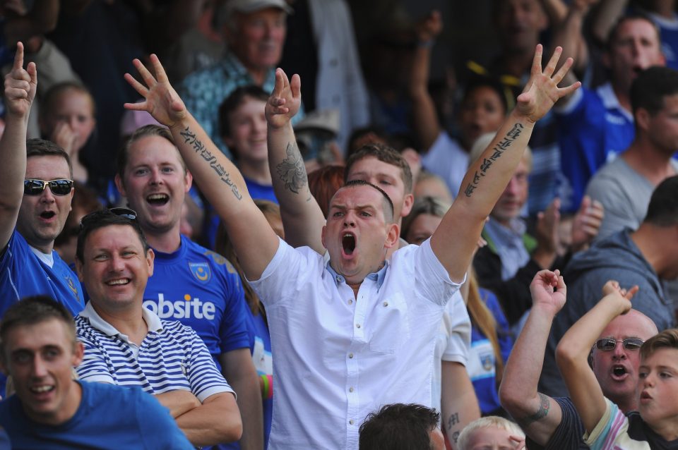  Portsmouth fans clubbed together after their team went into administration