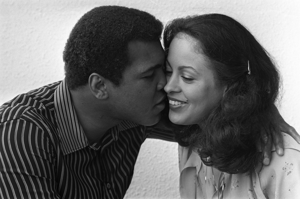  Muhammad Ali with his third wife Veronica Porsche, who is said to be about to release a documentary about her time with Ali