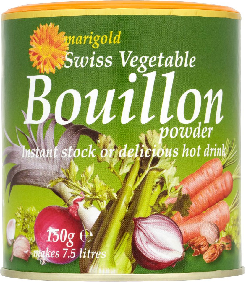  This vegetable powder can be used as a base for soups, broth or as a stock