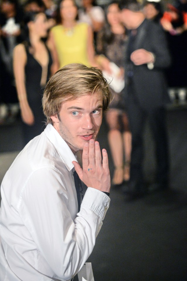  Swedish video game commentator Felix Kjellberg, aka PewDiePie,