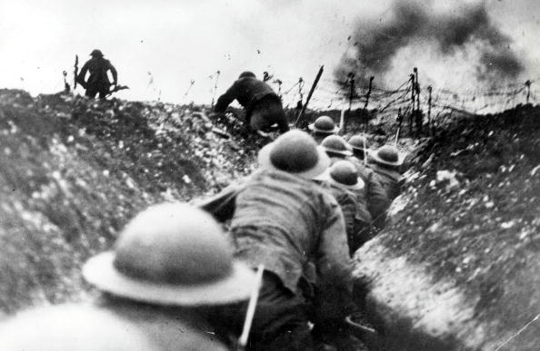  More than 20,000 troops lay dead on the first day of the battle alone as they were cut down by machine gun fire on No Man's Land