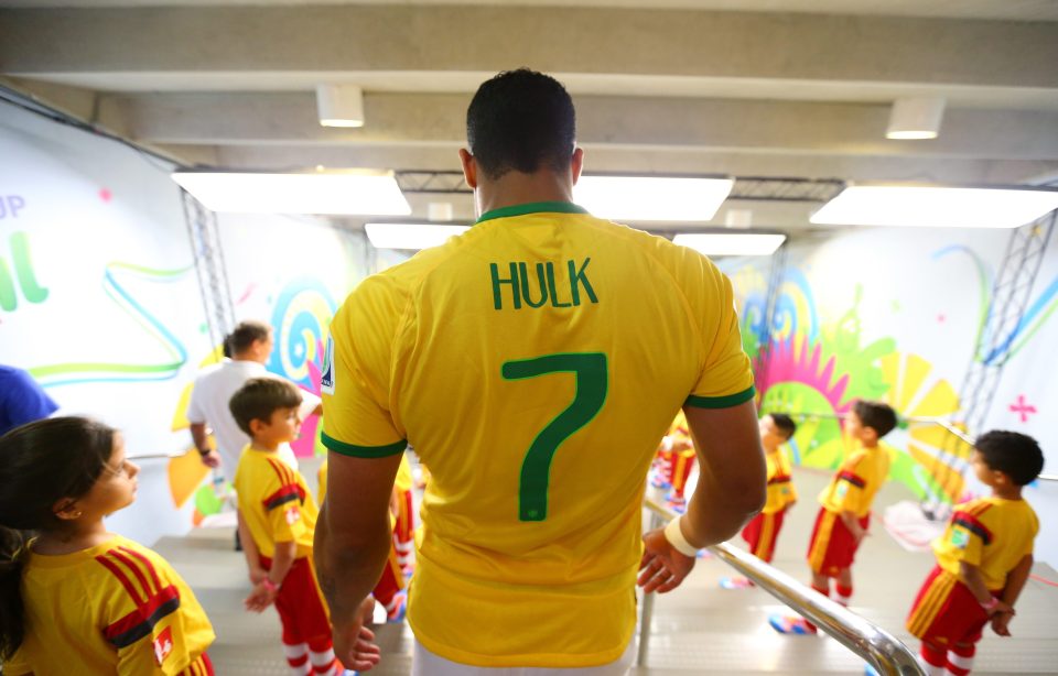  Hulk is known for his big frame and has been a target for many big clubs