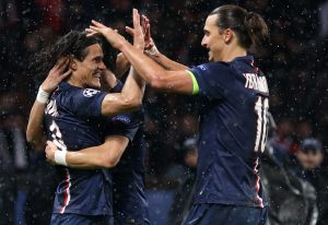  Cavani and fellow striker Zlatan Ibrahimovic are reported to have rowed at PSG