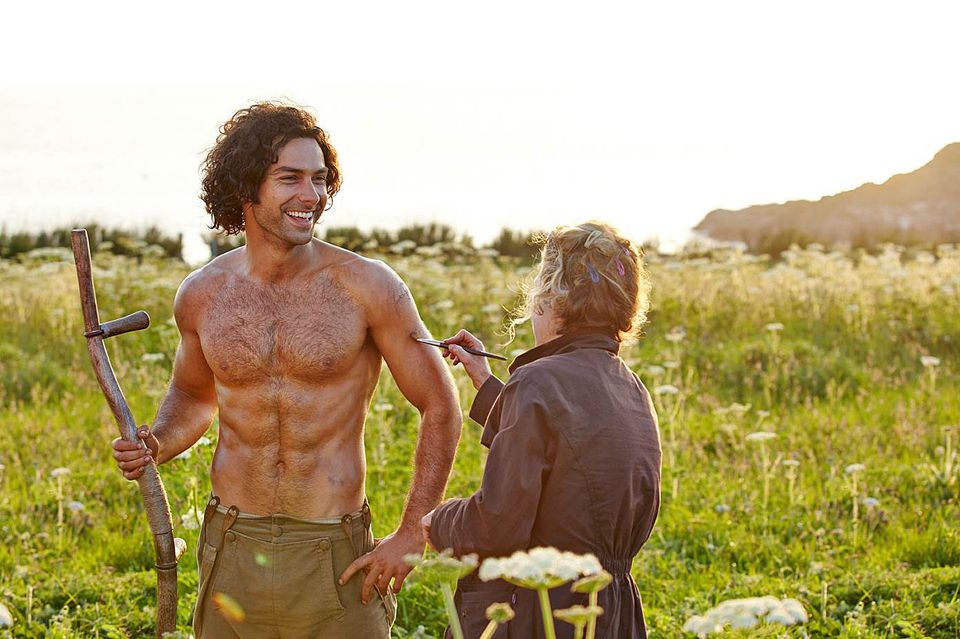 In the running...Poldark actor, Aidan Turner, has been suggested as a third potential Bond