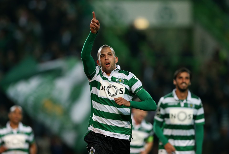  Islam Slimani has been targeted by Leicester but could move to Gunners