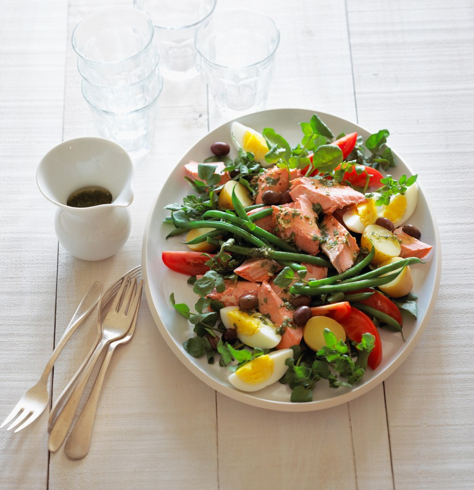  A Nicoise salad is commonly made using tuna but a range of fish such as salmon can be used instead