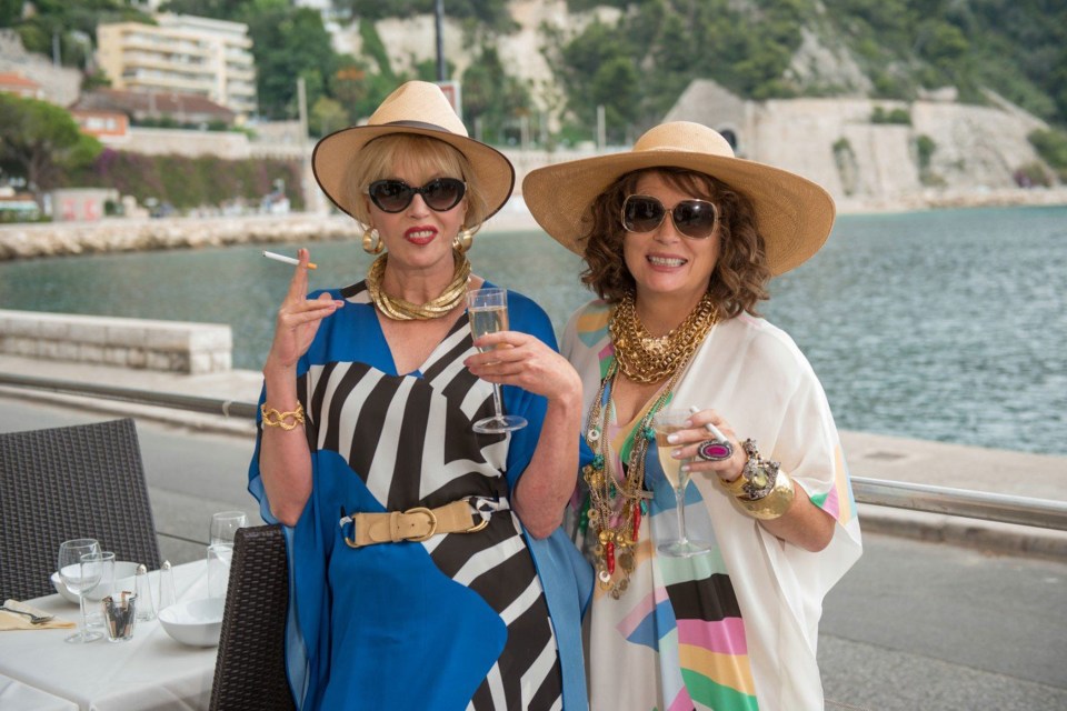  Patsy and Edina escape to the French Riviera in the much-anticipated film