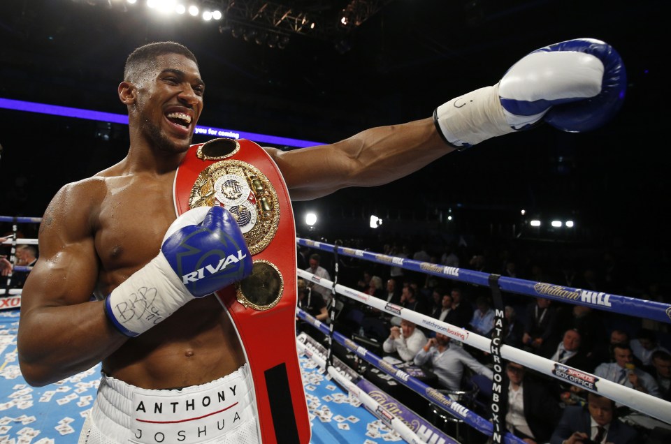  Anthony Joshua defeated Charles Martin to claim his first world title at the O2