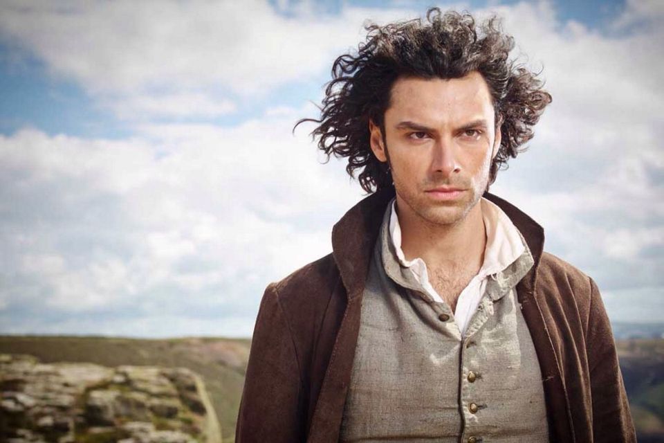  Aidan Turner in character as Ross Poldark in the BBC series