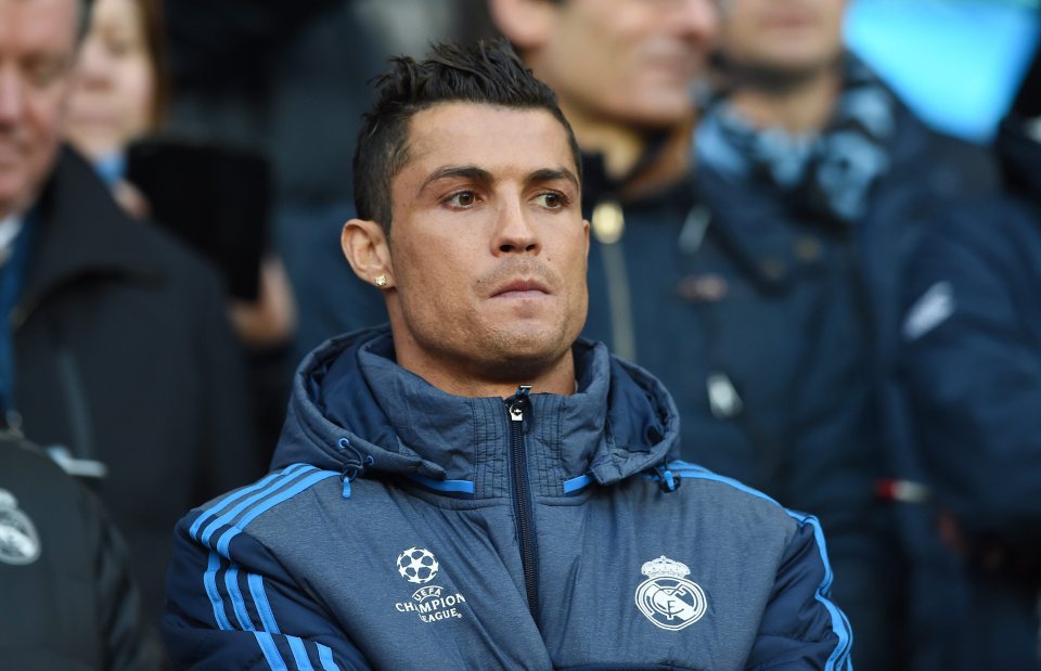  Ronaldo was forced to miss Real Madrid's Champions League clash with Man City