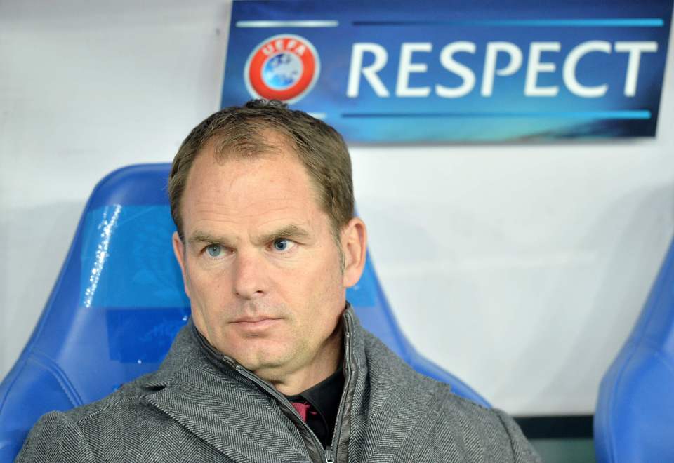  Frank de Boer is the new manager of Inter Milan