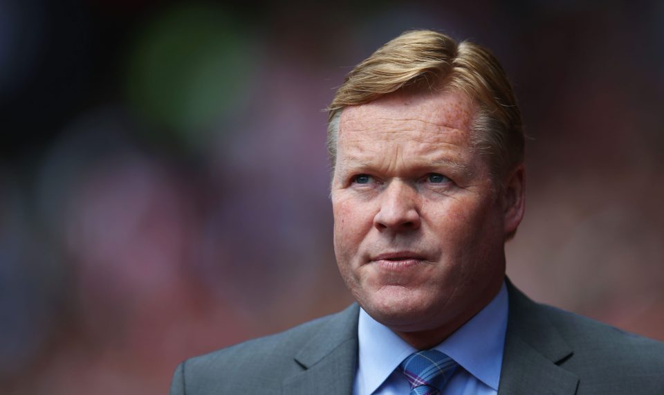  Ronaldo Koeman has been appointed as Everton's new manager after the Toffees sacked Spaniard Roberto Martinez after a poor season in the Premier League