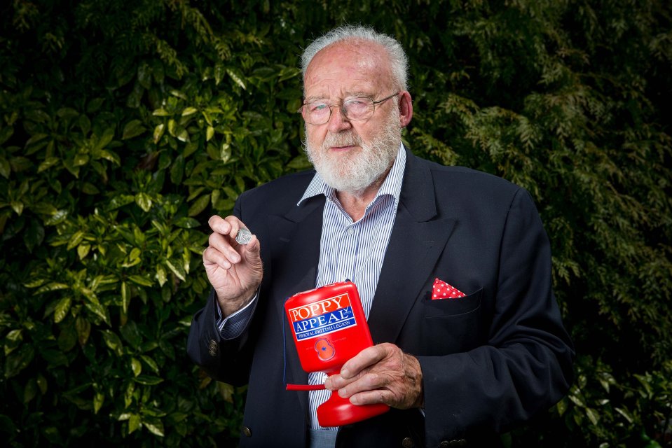  Derek Tilney, 83, found the rare coin after collecting for the Poppy Appeal in Malmsbury