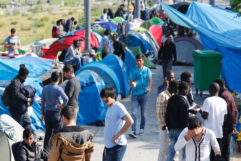  The site is close to the Gare du Nord with people smugglers hanging around the area to offer passages to London, via train or plane, for the equivalent of around £2,000