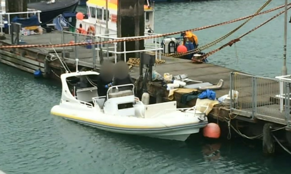  This is the second time that rescued migrants have arrived in Hastings after eighteen Albanians were saved from this speedboat in May