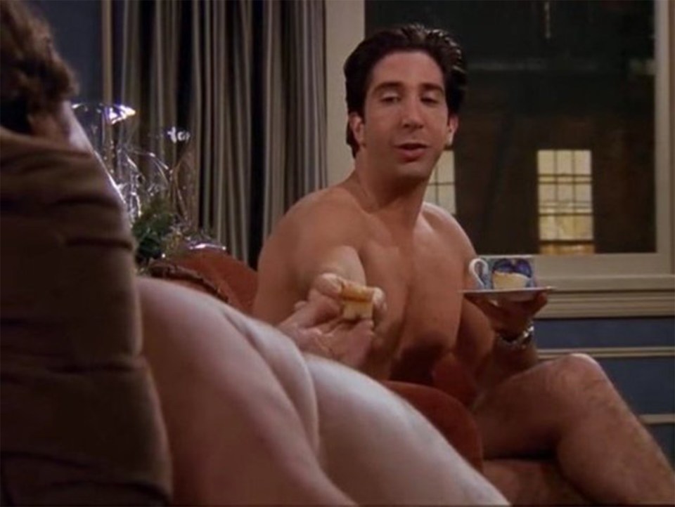  Haugen revealed he wasn’t really naked in the scene where and Ross hung out in his flat