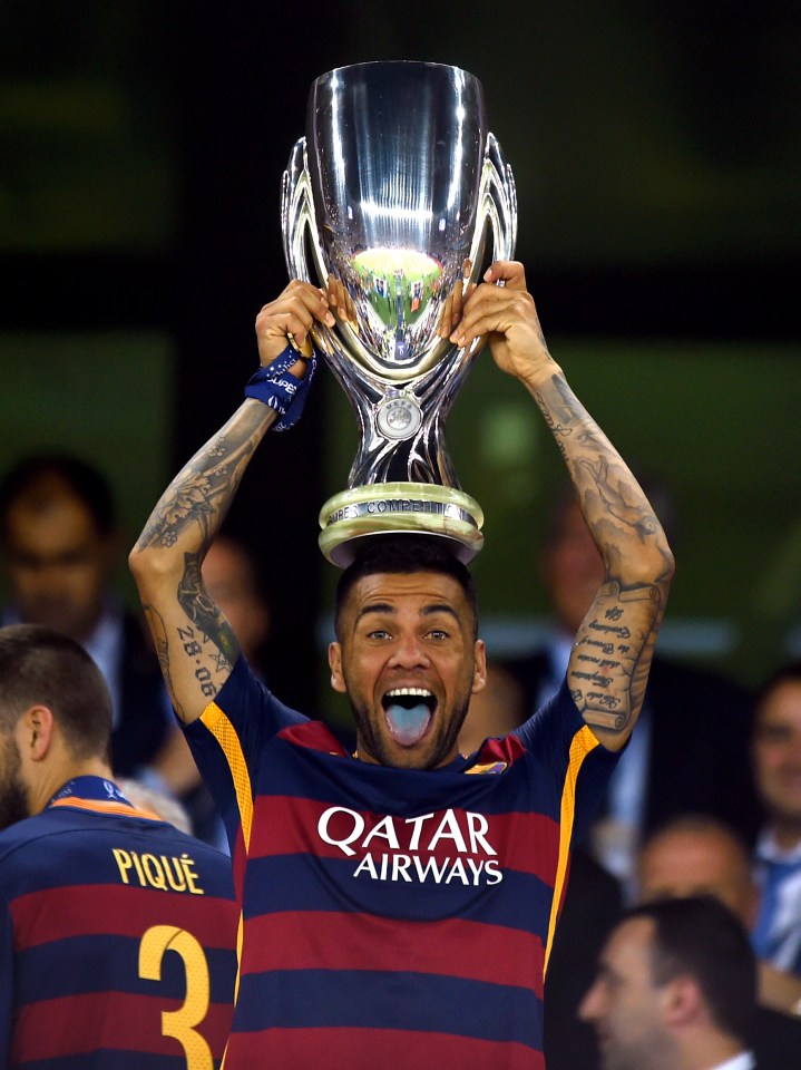  Alves won numerous honours during his time with Barcelona