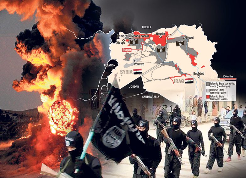  ISIS territories are decreasing in the Middle East