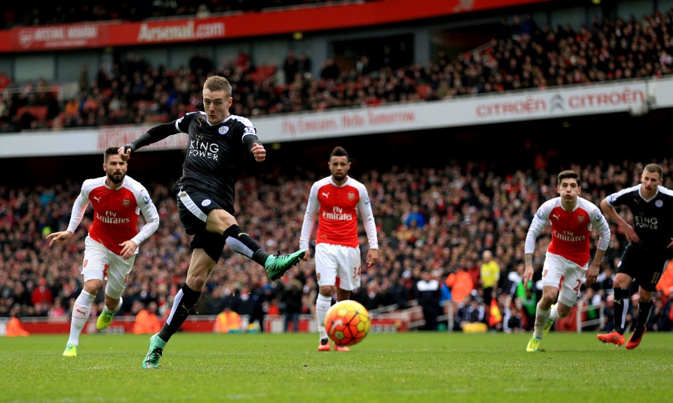  Arsenal are waiting to find out whether Jamie Vardy will join from Leicester