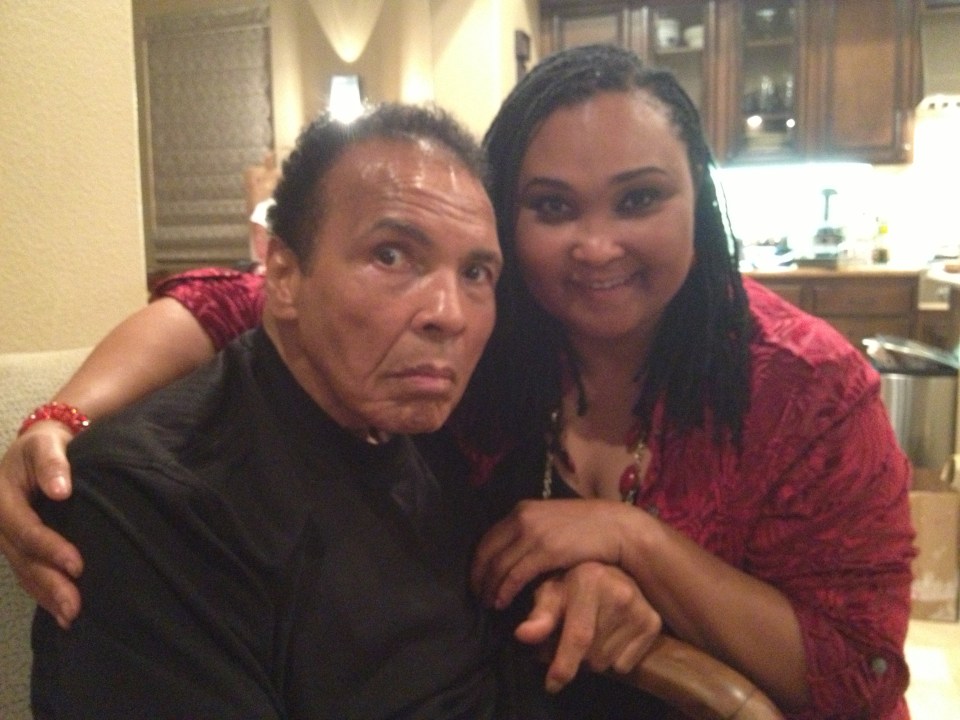  Champion dad ... Maryum with Ali, back in 2012