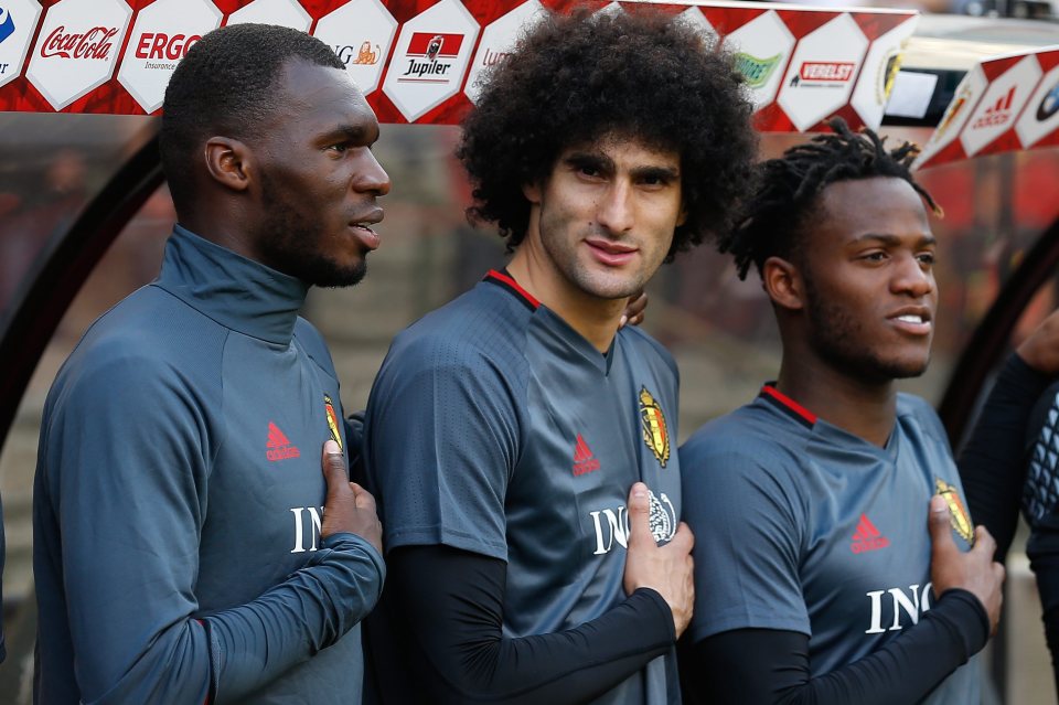  Marouane Fellaini has ditched his dark curls in favour of new golden locks