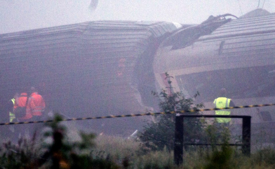  The passenger express hit a goods train in front after reports of signal problems