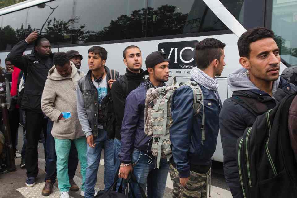  Thousands of people were packed onto buses to be moved to a different location with some worried they would be separated from friends and family