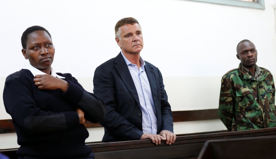  Richard Alden appeared in court in Nairobi this morning