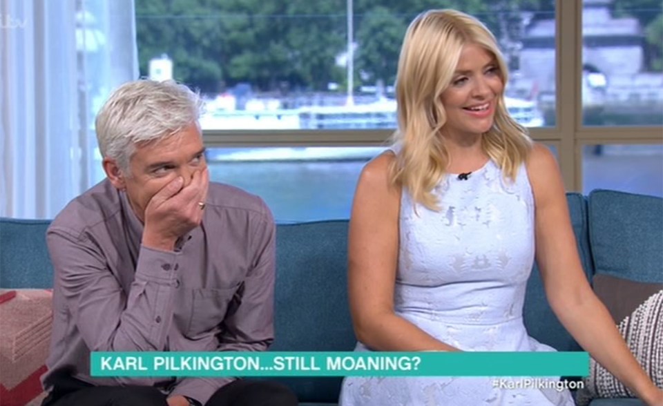  Holly and Phil were amazed by Karl peeing in a hot water bottle in his car