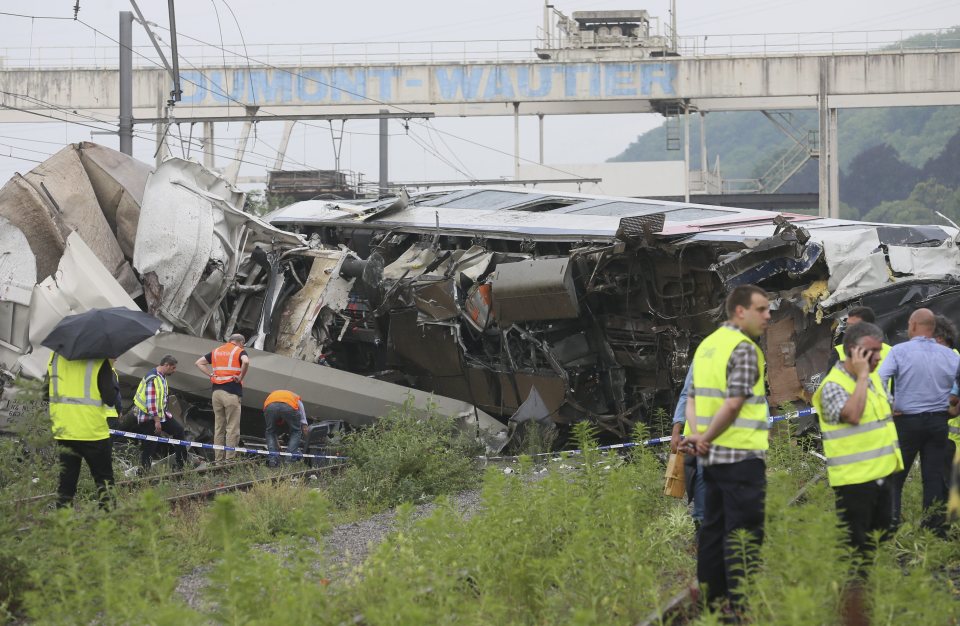  At least three people were killed when one train slammed into another on the same line in Belgium