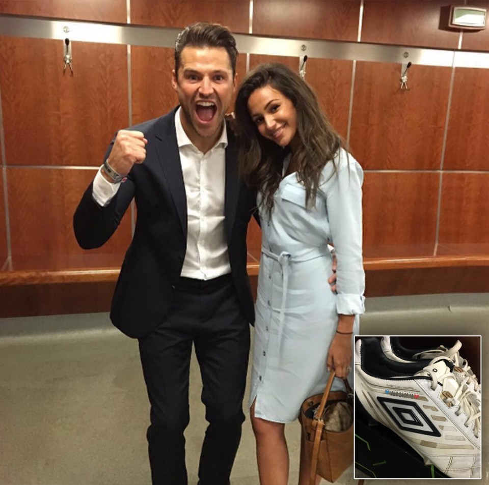  Michelle and Mark, both 29, looked love-up after the Soccer Aid match on Sunday night