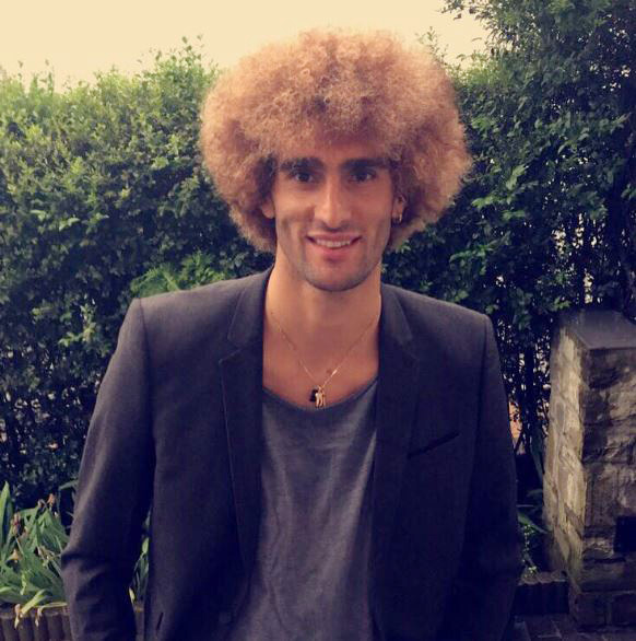  Marouane Fellaini has uploaded a picture of his latest blonde hair on Instagram